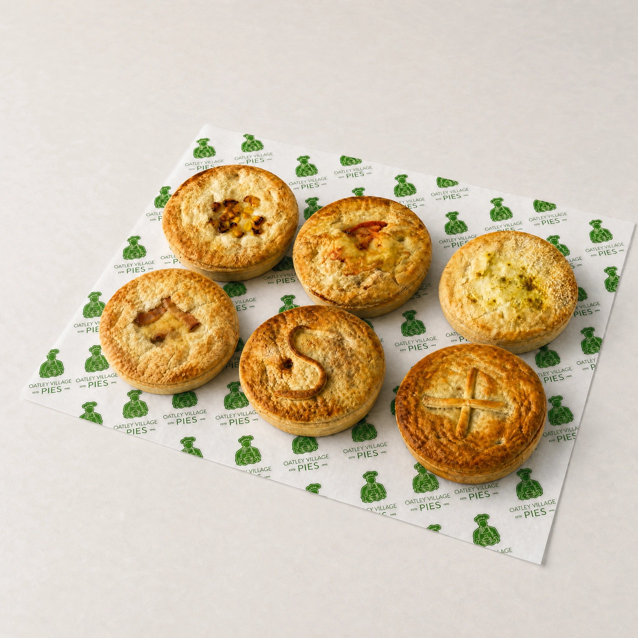 Oatley Village Pies Box of 6