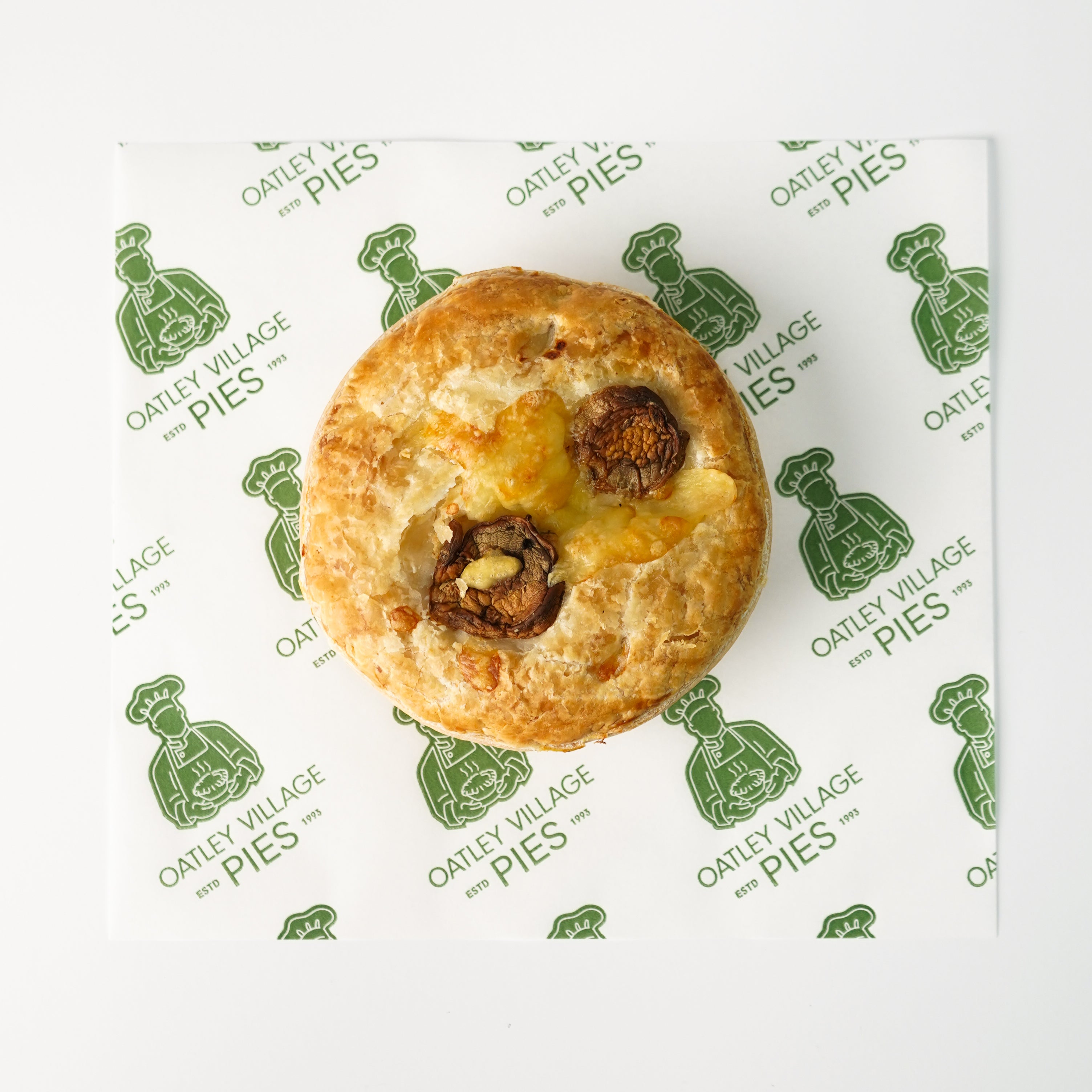 Chicken, Mushroom & Cheese Pie