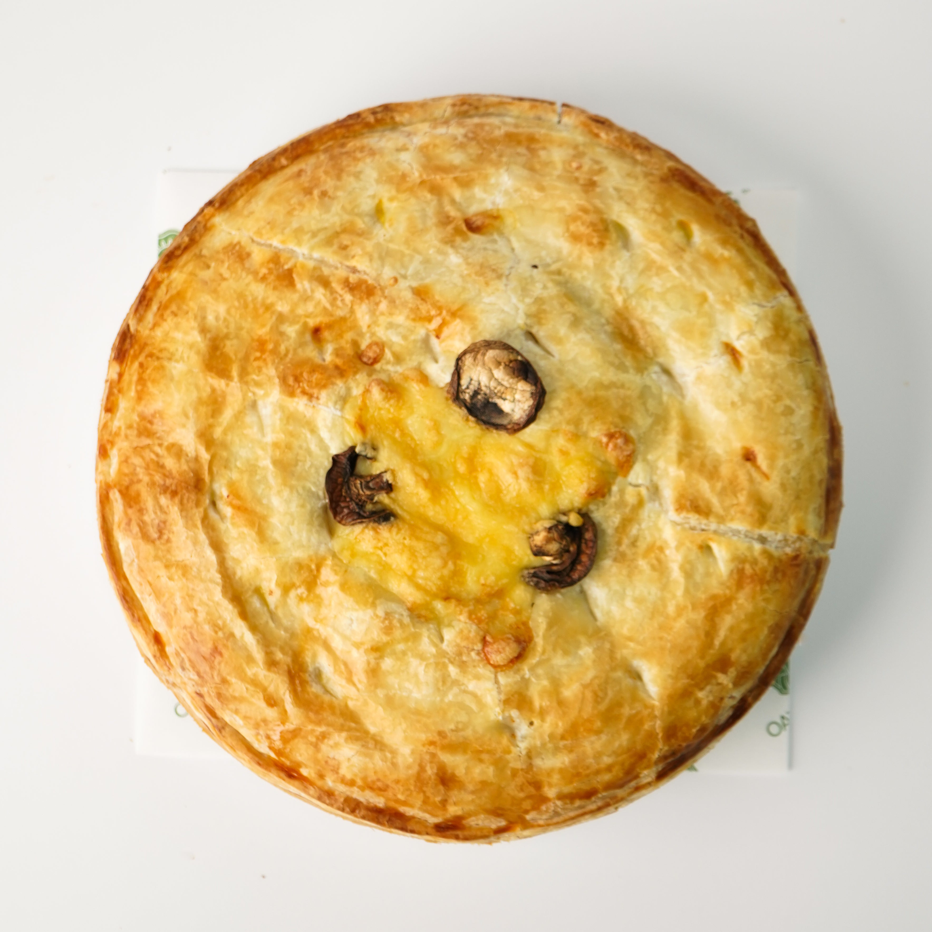 Large Chicken, Mushroom & Cheese Pie